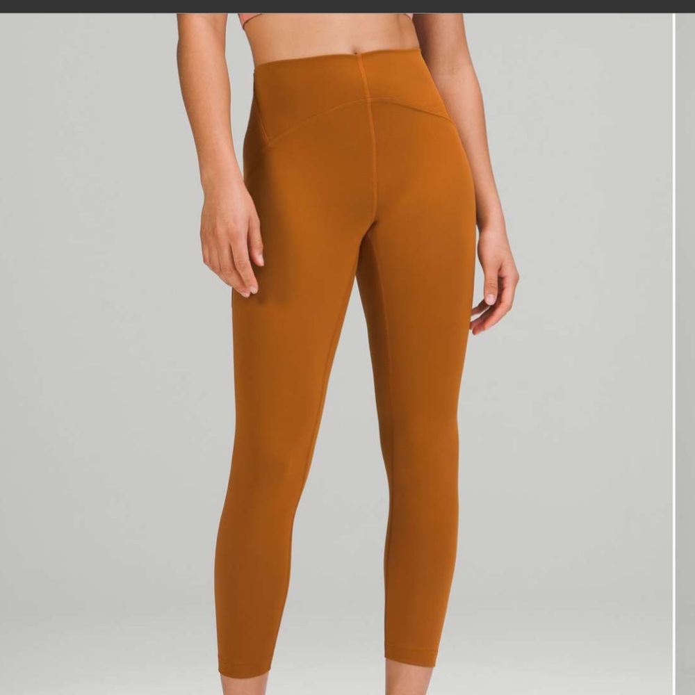 NWOT Lululemon Instill HR leggings Butternut Brown 25in size 8
